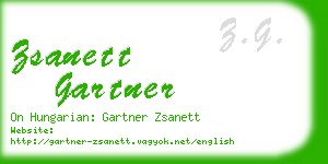 zsanett gartner business card